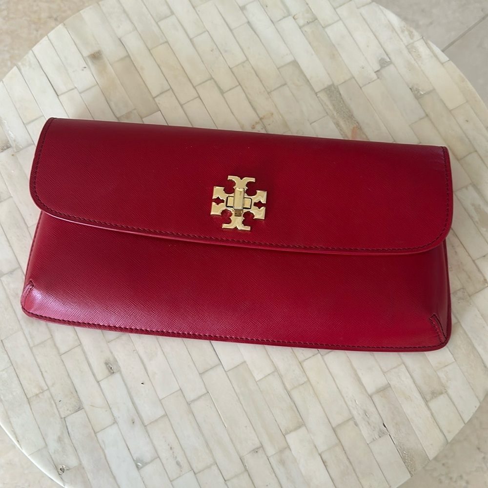 Red Tory Burch Clutch